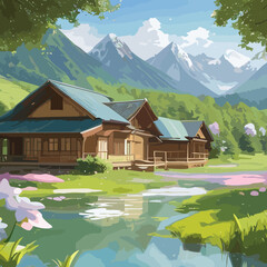 Sunset Over the Rolling Hills: A Serene and Breathtaking Landscape Background