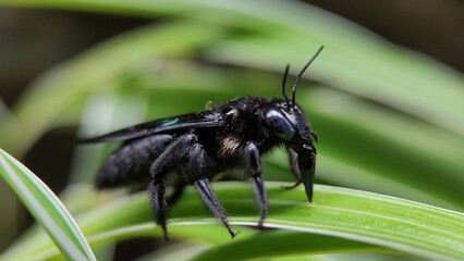 various kinds of insects in nature