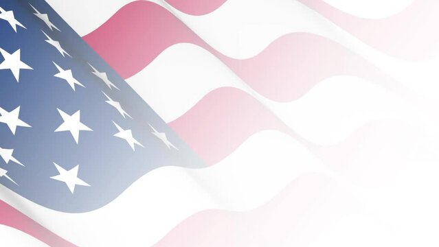flag american usa background wave fade zoom united america patriot video motion
