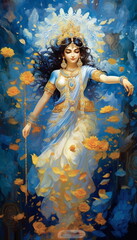 Indian goddess portrait