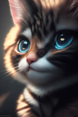 close up of a cat