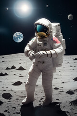 astronaut in space