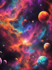 planet in space