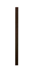Planed board painted brown vertical on a transparent background