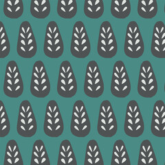 Scandinavian pattern, leaves, Scandinavian seamless pattern with leaves sketch, For wrapping paper, Ideal for wallpapers, surface textures, textiles.