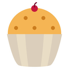 illustration of a cupcake