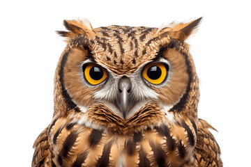 Owl on transparent Background, AI