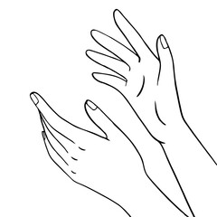 silhouette of hands