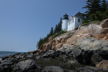 Fototapeta na wymiar Bass Harbor Head Light Station. Acadia National Park Maine