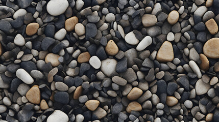 Fototapeta na wymiar Rough and rugged gravel texture with a textured look