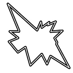 abstract star shape with arrow