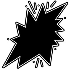 abstract star shape with arrow