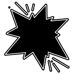 abstract star shape with arrow