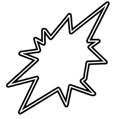 abstract star shape with arrow