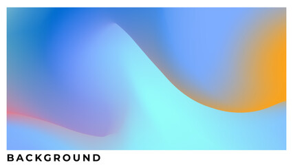 Abstract colorful gradient background with liquid wavy style