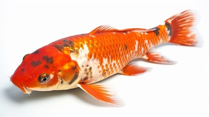 Fototapeta premium Close-up of a koi fish AI Generative
