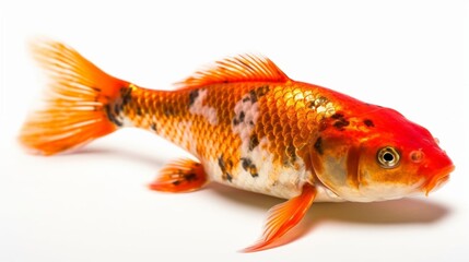 Close-up of a koi fish AI Generative