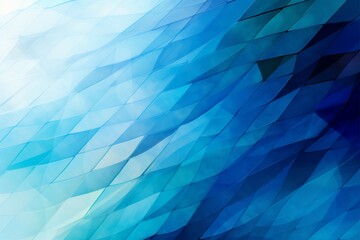 Illustration features a mesmerizing ombre blue mosaic patterned background