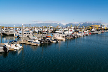 Fototapeta na wymiar Im Hafen von Homer Spit auf der Kenai Halbinsen - Alaska