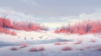 Cozy Winter Art Digital Backdrops: Capricorn & Aquarius Zodiac, Garnet Birthstone Photography Canvas - High-Resolution Editable Scenes