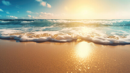 Obraz premium sunset on the beach