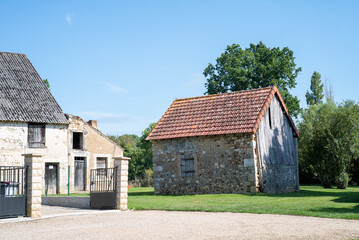 Fototapeta na wymiar Maison dans un village du Berry en France