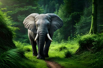 Foto op Plexiglas anti-reflex elephant in the wild © Eun Woo Ai