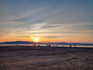 sunset on the beach Ebro