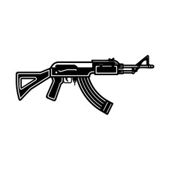 Gun vector black and white