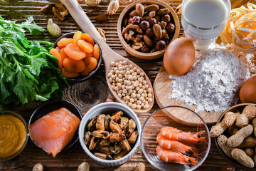 Composition with common food allergens