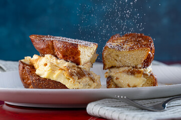 Challah Cheesecake Stuffed French Toast