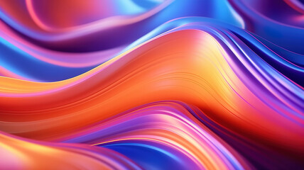Fototapeta premium Colorful flow background. Generative ai