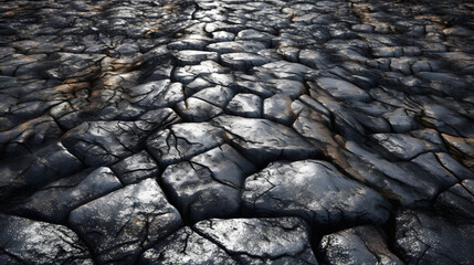 Textured bumpy road surface with a rough and gritty texture