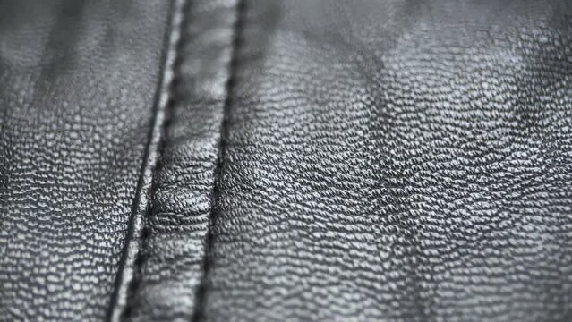 4k Black Stitched Leather Parts 
