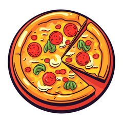 Pizza vector illustration