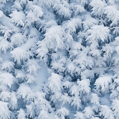 Fototapeta na wymiar Seamless texture of winter forest