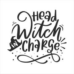 Fototapeta premium Halloween Lettering Quotes For Printable Posters, Cards, Signs, Tote Bags, T-Shirt Designs, etc. Funny Hand Lettering Halloween