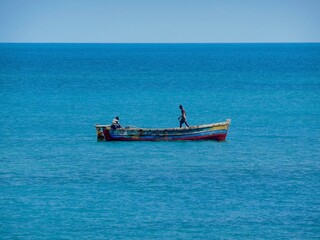 Obraz premium boat on the sea