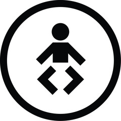 Baby Icon vector isolated
