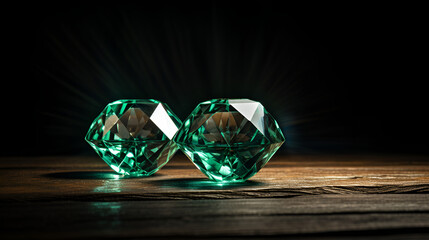 diamond on black background