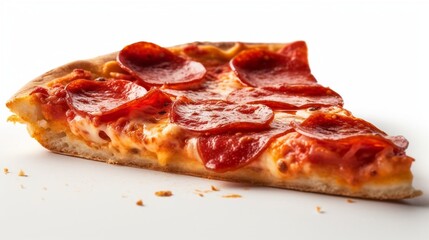A slice of pepperoni pizza AI generative