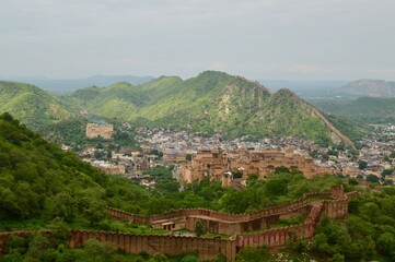 Obraz premium Amer fort in the city Jaipur, Rajasthan, India
