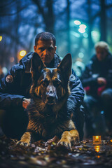 Working Side by Side: A Police Dog in the Line of Duty, Generative AI