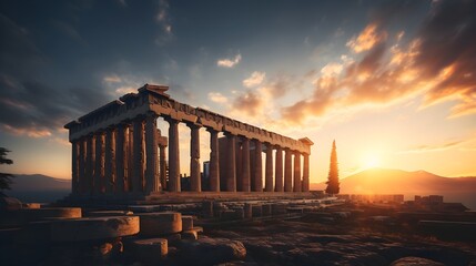 Fototapeta premium Göttliche Architektur: Tempel als spirituelle Oasen