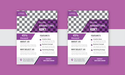 Naklejka premium Corporate business flyer template