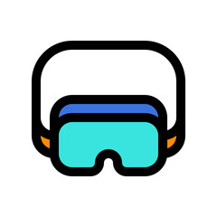 Editable safety goggle, eye protection vector icon. Construction, tools, industry. Part of a big icon set family. Perfect for web and app interfaces, presentations, infographics, etc