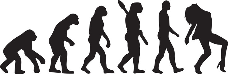 Evolution Dancer Vector