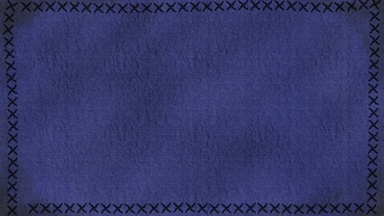 Denim texture background with cross stitch