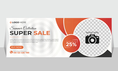 Fashion social media cover and web banner design.