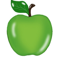 green apple cartoon